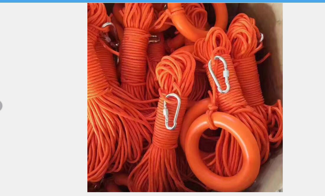 带钢扣浮圈的救生绳