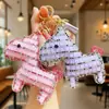 Lindo Llavero de Muñeca Pony de Diamante Dibujo Animado Creativo Llavero de Coche Colgante de Bolso de Moda Regalo Venta al por Mayor