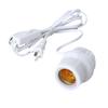 Bombilla de cerámica de bajo consumo para baño, universal, boca roscada E27, bombilla calefactora para inodoro y baño con portalámparas con cable