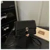 Bolso cuadrado pequeño de un solo hombro cruzado, moda casual texturizada estilo coreano, moderno, con hebilla de cierre, nuevo 2026, vintage simple, para mujer