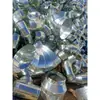 Conector de Ventilación para Extracción de Humo de Hoja de Hierro Galvanizado Blanco, Codo de 90 Grados, Brida Redonda, Sin Brida, Disponible del Fabricante