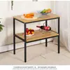Mesa de cocina, mesa de corte, estante multicapa para microondas, banco de trabajo, estante de almacenamiento de cocina simple, estantería, estante de almacenamiento