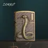 Zorro Zorro Pan Serpiente Encendedor de Queroseno A prueba de Viento Rueda de Amoladora Encendedor Personalizado Creativo Clásico Regalo de Alta Calidad