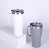 Taza de Coche Portátil para Almacenamiento en Frío al Aire Libre Transfronteriza con Asa, Taza de Agua para Oficina en Casa, Taza Aislada de Doble Pared de Acero Inoxidable 304