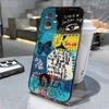 Adequado para iPhone 17 Pro Max Capa de Telefone Espacial com Ilustração Patchwork Personalizada Apple 16 Transparente 14/15 Nicho