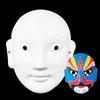 Embrião Branco Ópera de Pequim Máscara Facial Máscara Pintada à Mão Máscara Pintada à Mão Máscara Facial DIY Graffiti Pulp