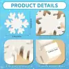 Copo de nieve de madera natural adorno decorativo de madera estilo europeo y americano bandeja para celebración de bodas adorno en capas hecho a mano DIY
