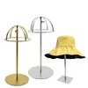 Soporte de Exhibición para Sombreros de Acero Inoxidable, Soporte para Sombreros, Perchero para Sombreros de Tienda de Ropa, Soporte de Exhibición, Soporte para Sombreros, Soporte de Piso de Altura Ajustable