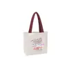 Bolsa de Lona com Logo Estampado, Bolsa Pai e Filho, Bolsa de Ombro Estilo Ins, Mercadoria Cultural e Criativa, Bolsa Promocional de Compras Ecológica