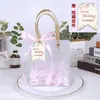 Bolsa de Regalo para Festival Souvenir Guardería Regalo de Cumpleaños para Niños Ceremonia de Apertura Bolsa de Tote Transparente para Boda