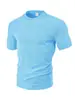 Roupas Masculinas Transfronteiriças Verão Europeu e Americano Esportivo Casual Solto Respirável Gola Redonda Tecido Jacquard de Toalha Camisa Polo Masculina de Manga Curta