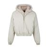 MADEEXTREME Retro Americano Montaña Tallado Cuello de Lana Engrosado Cálido Otoño e Invierno Chaqueta Abrigo Acolchado de Algodón para Hombre y Mujer