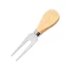 Kit de herramientas para pastel de pizza de queso transfronterizo, cuchillo, tenedor, pala, espátula para mantequilla, mango de madera, cuchillo de queso de acero inoxidable