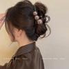 Elegante Pinza de Perlas Mediana Pinza de Tiburón para Cabello Pinza para el Cabello para Mujer 2025 Nuevo Accesorio para el Cabello para la Parte Posterior de la Cabeza