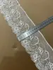 60 Estilos Populares de Adorno de Encaje Elástico en Stock, Negro, Blanco Natural, Blanqueado, Ancho 4-10cm