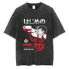 Camiseta Vintage de Algodón Lavado Anime Hajime No Ippo Kamogawa