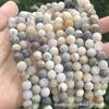 Cuentas Redondas de Piedra Transfronterizas Cuentas Sueltas Pulsera de Múltiples Cuentas Cuentas Redondas Esmeriladas Calcedonia Accesorios para Joyería DIY Venta al por Mayor Ágata