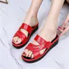 Sandálias Femininas, Estilo Coreano de Verão Antiderrapantes Casuais Chinelos de Mãe, Confortáveis e Duráveis, Chinelos de Qualidade Antiderrapantes e Resistentes ao Desgaste para Meia-Idade