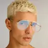 Gafas de Sol Retro de Doble Puente Estilo Nuevo Europeo y Americano 2025 Espejo de Sapo Gafas de Sol de Moda Personalizadas para Hombres y Mujeres Gafas Transfronterizas
