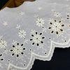 Venta al por mayor de encaje de algodón ancho de 18 cm, encaje calado, tela DIY, ropa, sofá, material para cortinas, accesorios