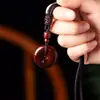 Sândalo Vermelho Rosário Finamente Esculpido Argola Fivela de Segurança Pingente de Carro Brinquedo para Homens e Mulheres Pingente de Chaveiro Fabricante Atacado
