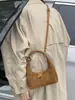Bolso de Nicho de Gama Alta para Mujer Otoño e Invierno 2025 Nuevo Bolso Cruzado Retro Escarchado Bolso Bandolera Popular Informal Bolso Dumpling