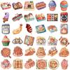 95 adesivos de conta de mão de atacado transfronteiriço da Amazon urso comida lanches fofos desenho animado padrão original adesivos para celular