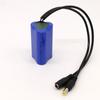 Bomba de batería de litio de gran capacidad 11.1V18650, lámpara de pesca, lámpara de mesa pequeña, juguete de audio pequeño, batería enchufable