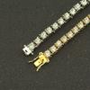 Pulsera de diamantes de una sola fila para hombre, con explosiones en Europa y América, de AliExpress, comercio electrónico. Pulsera de diamantes de una fila de moda.