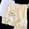 Pijama para niños 2026 nuevo modelo para niñas, algodón nube primavera y otoño manga larga estilo princesa ropa de casa de verano para niños mayores