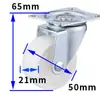 Venta Directa de Fábrica Rueda Giratoria Ligera 1.0 pulgada-3 pulgadas Muebles Rueda Blanca de PP Estante de Almacenamiento Rueda Silenciosa Rueda para Estante Industrial