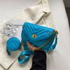 Bolsas para Mulheres 2025 Novo Estilo Fio de Bordado Bolsa para Sogra Versátil Alça Larga de Ombro Bolsa de Ombro Única Transversal Bolsa de Mão com Corrente Bolsa de Axila