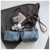 Bolsa Balde Retrô Portátil Transfronteiriça para Mulheres, Novo Design Simples, Bolsa Cesta de Legumes de Grande Capacidade, Bolsa de Ombro Transversal para o Dia a Dia