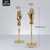 Suporte de exibição de joias de alta qualidade para modelo de mão, suporte de exibição de vitrine de loja de roupas, suporte para luvas, revestimento galvânico