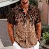 Camisa a cuadros de manga corta retro americana para hombre, estilo nuevo, cuello de solapa, casual, con una caída sedosa de alta gama