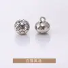 Botões Metálicos Redondos com Gravação de Sol, Costurados à Mão, Estilo Chinês, Traje Tang, Dinastia Han, Botões Decorativos Antigos para Cheongsam, Jinda