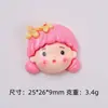 Funda de teléfono de pegamento de crema hecha a mano para niña con caricatura, accesorios para el cabello, pinzas para el cabello, pequeños accesorios de resina al por mayor