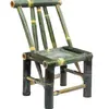 Silla de Bambú con Respaldo, Silla de Bambú Estilo Vintage, Silla de Ratán Tejido, Silla de Ocio para Balcón, Taburete de Bambú Simple para Uso Doméstico, Adecuada para Beber Té
