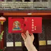 Bolsita Cultural y Creativa de Wutai Mountain, Monedero, Bolsa de Sachet de Wuye Manjushri, Bolsa Vacía, Cartera Grande, Bolsa Portátil de Brocado
