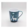 Productos de Comercio Exterior Taza de Caramelo de 400 ml sin Asa Doble Color Doble Capa Taza Cepillo Boca de Taza Taza de Leche Publicitaria