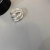 Anillos de Línea Multicapa para Mujer, Anillos con Nuevo Diseño Retorcido, Anillos Geométricos de Tendencia de Nicho para el Dedo Índice de Personalidad