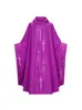 Robe Retro de Cuello Alto con Estampado de Cruz y Mangas Murciélago para Fiesta de Halloween Disfraz de Performance Escénica Chaqueta Cos