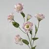 6 Cabeças de Lisianthus Flores Artificiais para Decoração de Salão de Casamento, Arranjo de Flores, Decoração de Mesa para Hotel e Casa, Flores Artificiais Atacado