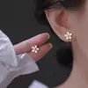 Pendientes Asimétricos de Aguja de Plata 925, Modernos y Versátiles, Pendientes de Estilo Coreano Simples y Únicos, Pendientes de Borlas de Moda para Mujer