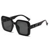Gafas de Sol Transfronterizas Nuevas de Gama Alta con Montura Grande, Elegantes Estilo Callejero de Celebridad de Internet Gafas de Sol con Protección UV para el Sol 58071