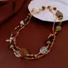 Collar Colgante de Calabaza Bañado en Oro Real de 18 Quilates Nuevo Estilo Chino Lujo Ligero Versátil Cadena para Suéter Personalizado Moda Temperamento Collar