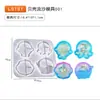 32 modelo molde arena movediza letras inglesas panda epoxi molde diy flor rectangular silicona caramelo