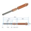 Boquilla Integrada K1C Cobre Circonio Cromado Accesorios Impresora 3D Boquilla Serie Ender-3V3K1
