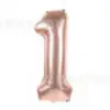 Globo digital de película de aluminio independiente de 40 pulgadas versión EE. UU. cuerpo delgado Oro oro rosa globo grande de papel de aluminio para fiesta