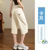Pantalones Cortos de Algodón-Lino Transpirables de Cintura Elástica para Mujer de Talla Grande 2025 Nuevo Estilo para Mujeres Gorditas, Casuales de Cintura Alta
